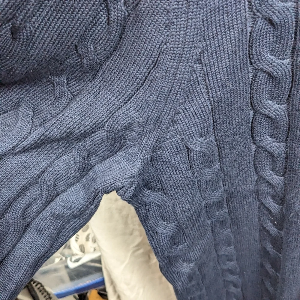 Brooks Brothers Men's Cotton Cable Crew Neck Sweater Sz XL